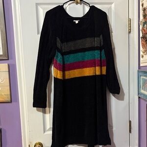 LuLaRoe Colorful Striped Long Sleeve Dress 3X
